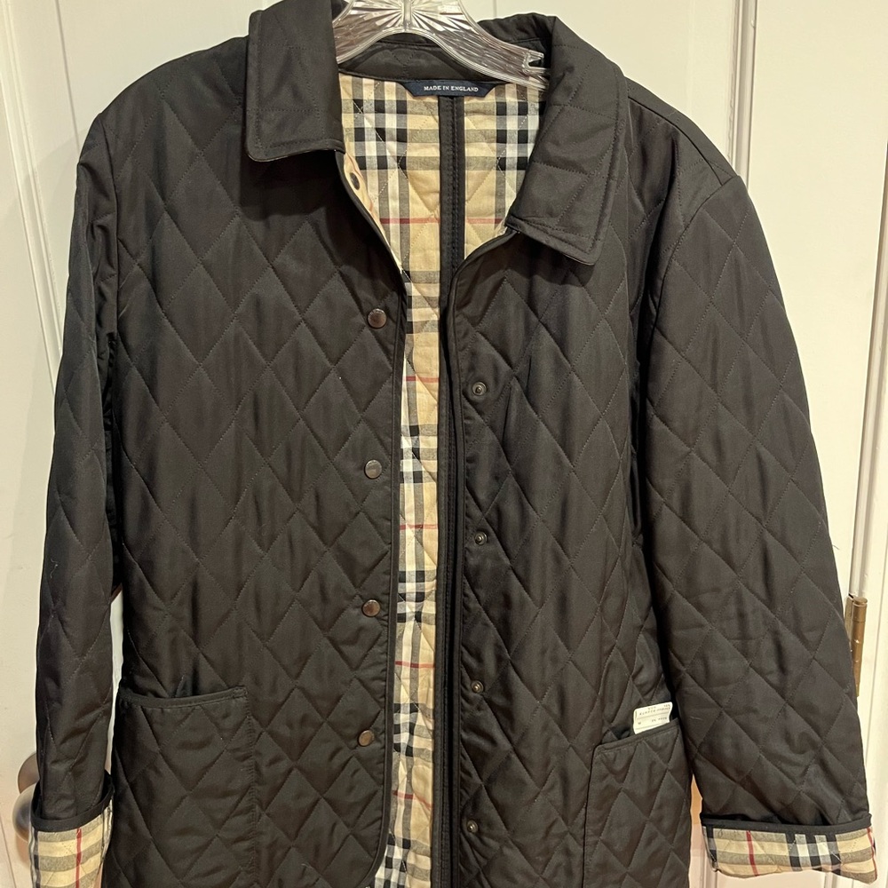 Burberry Black Quilted Utility Jacket